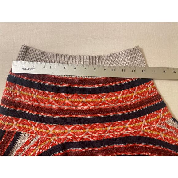 Free People Womens Size Small Sweater Knit Skirt Striped Casual - Picture 6 of 9